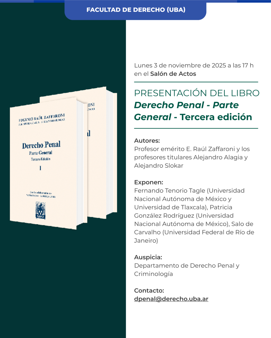 Presentación de la tercera edición del Tratado de Derecho Penal